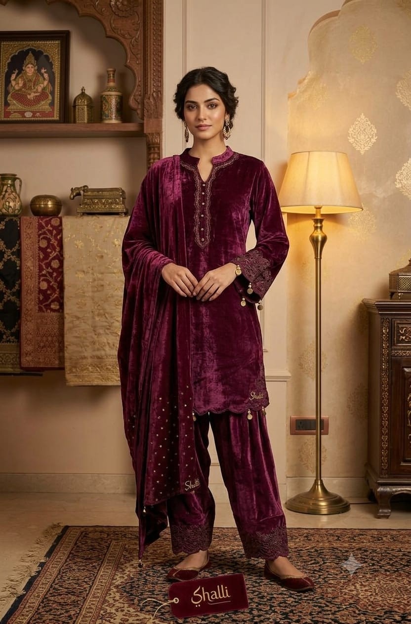 WINE FARSHI SHALWAR